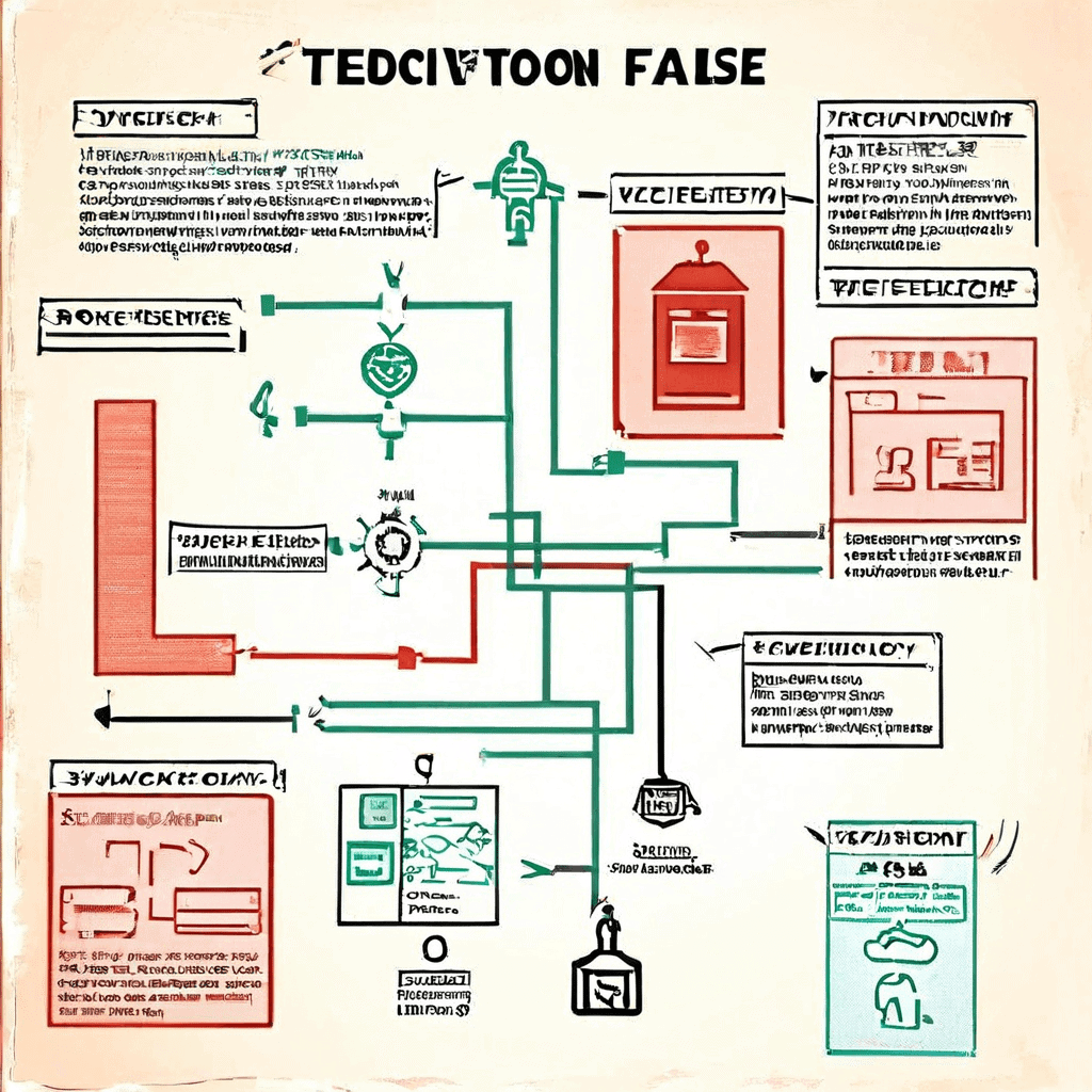 단계별 검증 절차를 따라 최종적으로 100% 참 또는 거짓을 판정하는 확정적인 검증 프로세스 플로우차트를 상세히 보여주는 이미지입니다.
